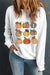 Explore More Collection - Pumpkin Graphic Long Sleeve Sweatshirt