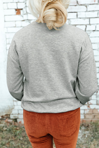 Explore More Collection - Round Neck Dropped Shoulder Sweatshirt