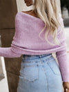 Explore More Collection - Long Sleeve Cropped Knit Top