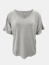 Explore More Collection - Full Size Scoop Neck Short Sleeve T-Shirt