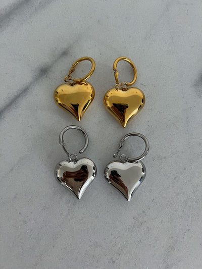 BUBBLE HEART EARRINGS