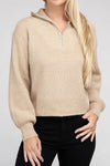 Explore More Collection - Easy-Wear Half-Zip Pullover