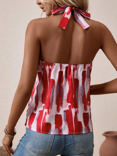 Explore More Collection - Printed Halter Neck Cami