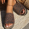 Explore More Collection - Leopard Open Toe Sandals