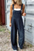 Explore More Collection - Plaid Wide Strap Wide Leg Overalls