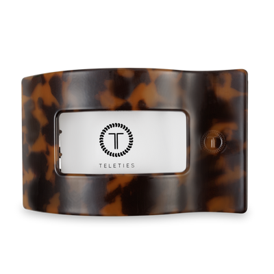 Flat Rectangle Hair Clip | Large | Tortoise