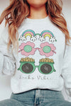 Explore More Collection - LUCKY VIBES Graphic Sweatshirt