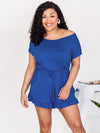 Explore More Collection - Ruffled Boat Neck Short Sleeve Romper