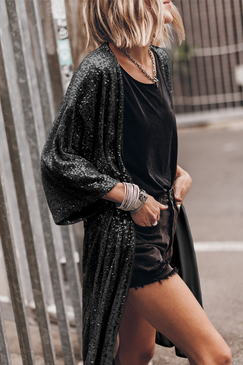 sequin cardigan dress Sequin dress and sequin party outfits for the holidays
