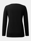 Explore More Collection - Full Size Scoop Neck Long Sleeve T-Shirt