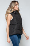 Explore More Collection - Snobbish Snap and Zip Closure Hooded Vest