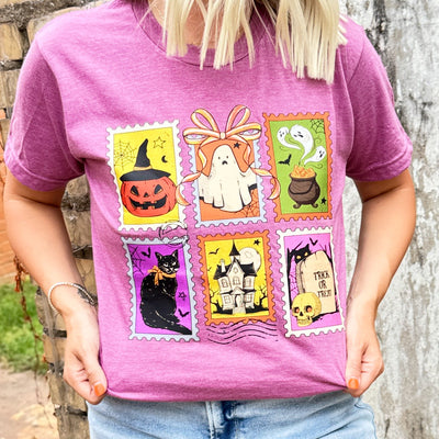 Explore More Collection - Halloween Stamps Soft Graphic Tee