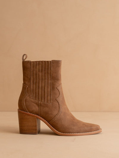 Explore More Collection - The Addison | Brown Perfectly Paneled Western Cowgirl Boot