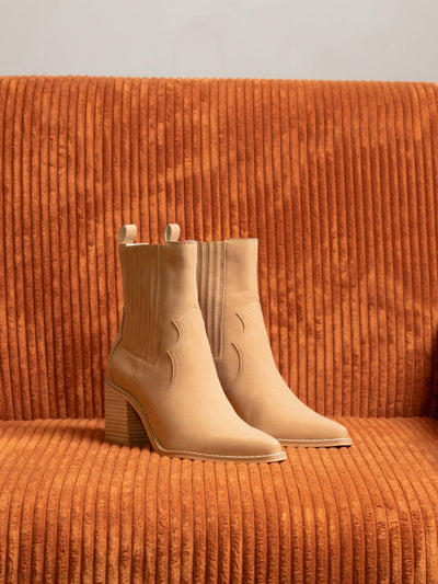 Explore More Collection - The Addison | Brown Perfectly Paneled Western Cowgirl Boot