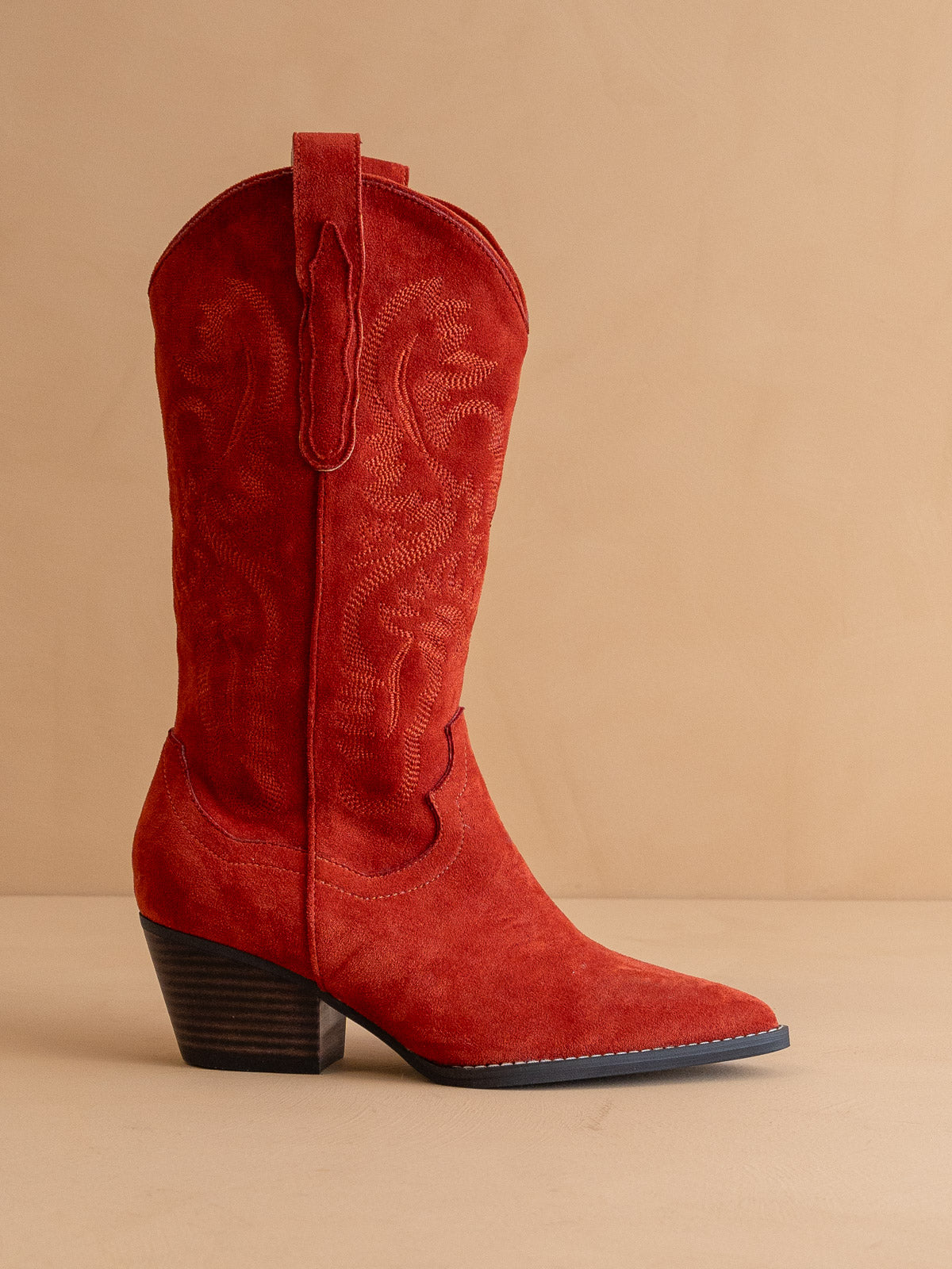 Explore More Collection - The Amaya | Red Classic Cowgirl Boot
