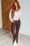 Explore More Collection - All Out Comfort V-Neck Pullover in Mocha Cream