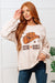 Explore More Collection - Cow Girl Graphic Pullover in Stone