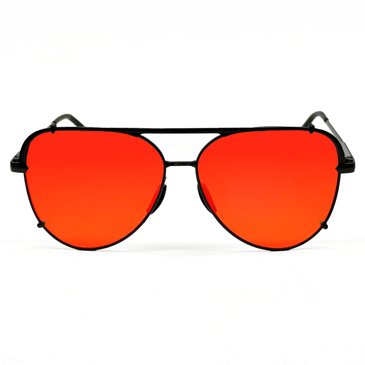 Explore More Collection - Cristina - Tangle Free - Mirrored Red Aviator Sunglasses