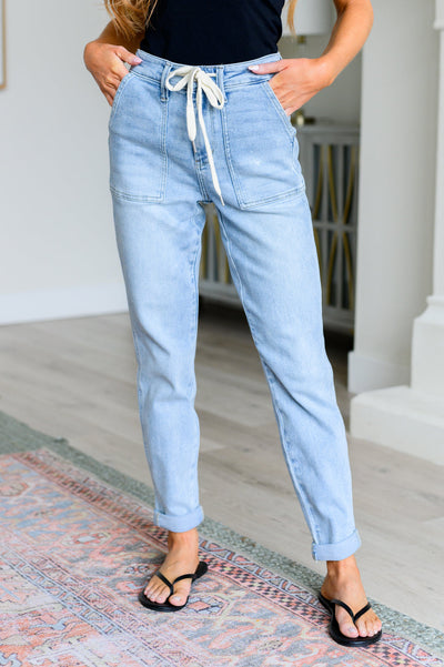 Explore More Collection - Cooper High Rise Vintage Denim Jogger