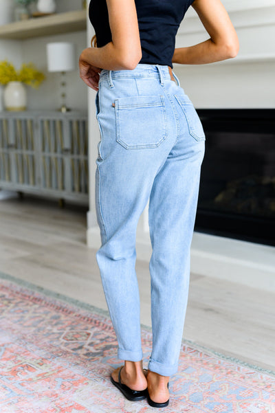 Explore More Collection - Cooper High Rise Vintage Denim Jogger