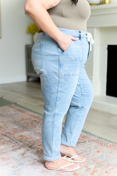 Explore More Collection - Cooper High Rise Vintage Denim Jogger