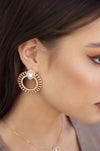 Explore More Collection - Glitter and Shine Circle Earrings