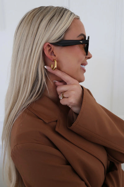 SMALL OVAL HOOPS