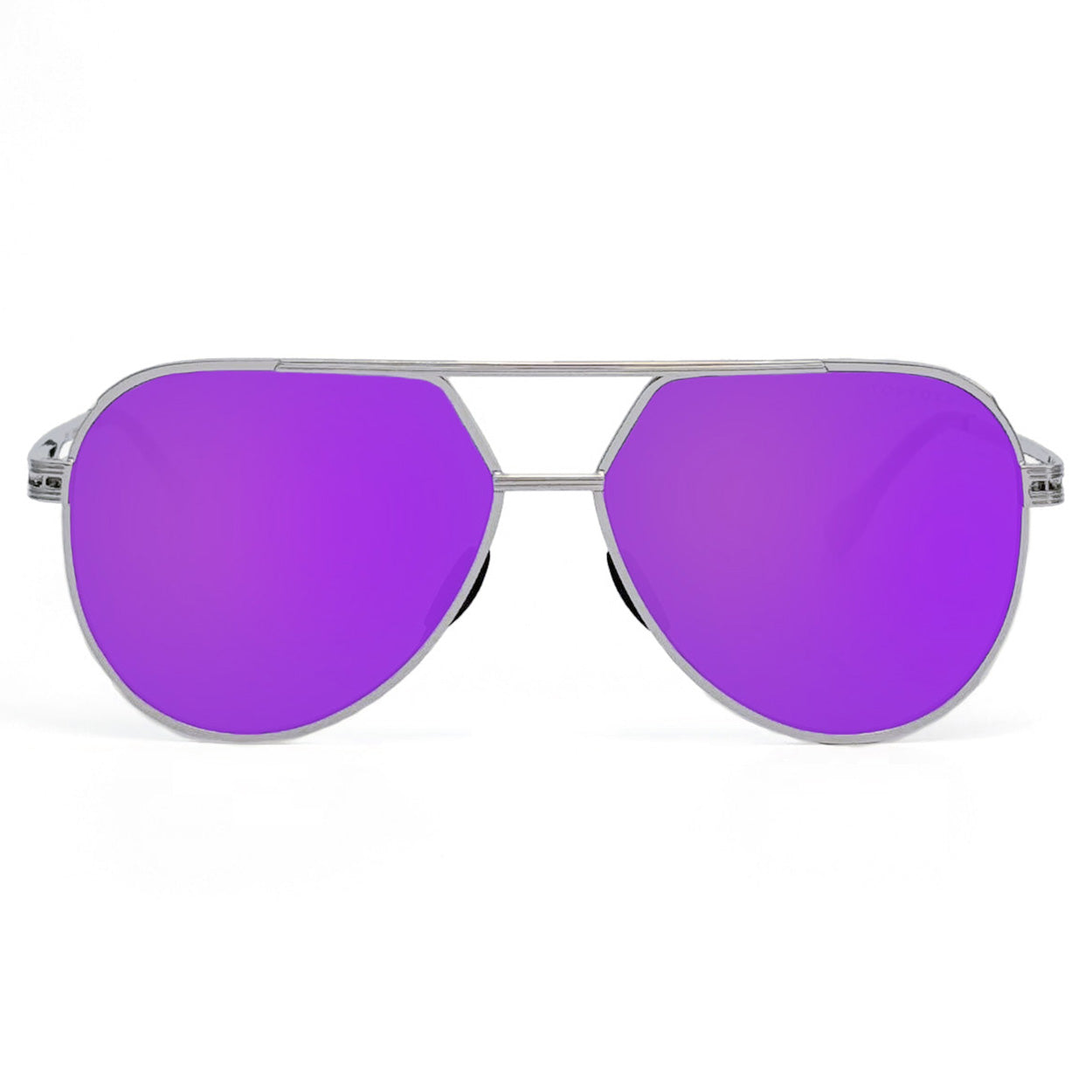 Explore More Collection - Untangled x Emily- Tangle Free - Mirrored Purple Aviator Sunglasses