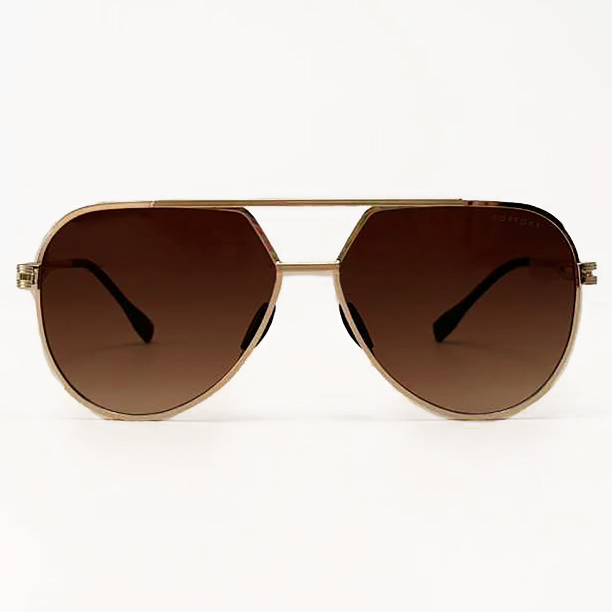 Explore More Collection - Untangled X Emily - Tangle Free - Brown Aviator Sunglasses