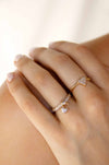 Explore More Collection - Love Locked Crystal Ring Set