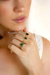 Explore More Collection - Green With Envy Ring Set