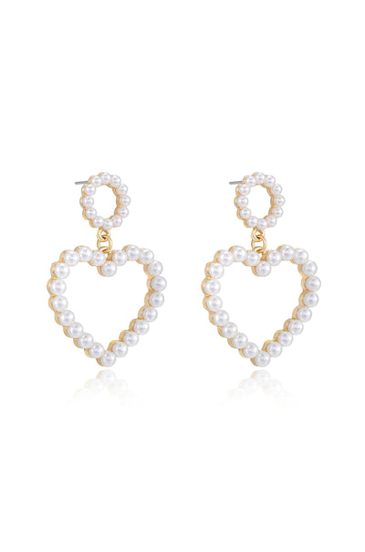 Explore More Collection - Loving Pearl Heart & Earrings