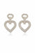 Explore More Collection - Dove Drop Heart Crystal Earrings