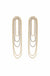 Explore More Collection - Crystal and Looped Chain Earrings