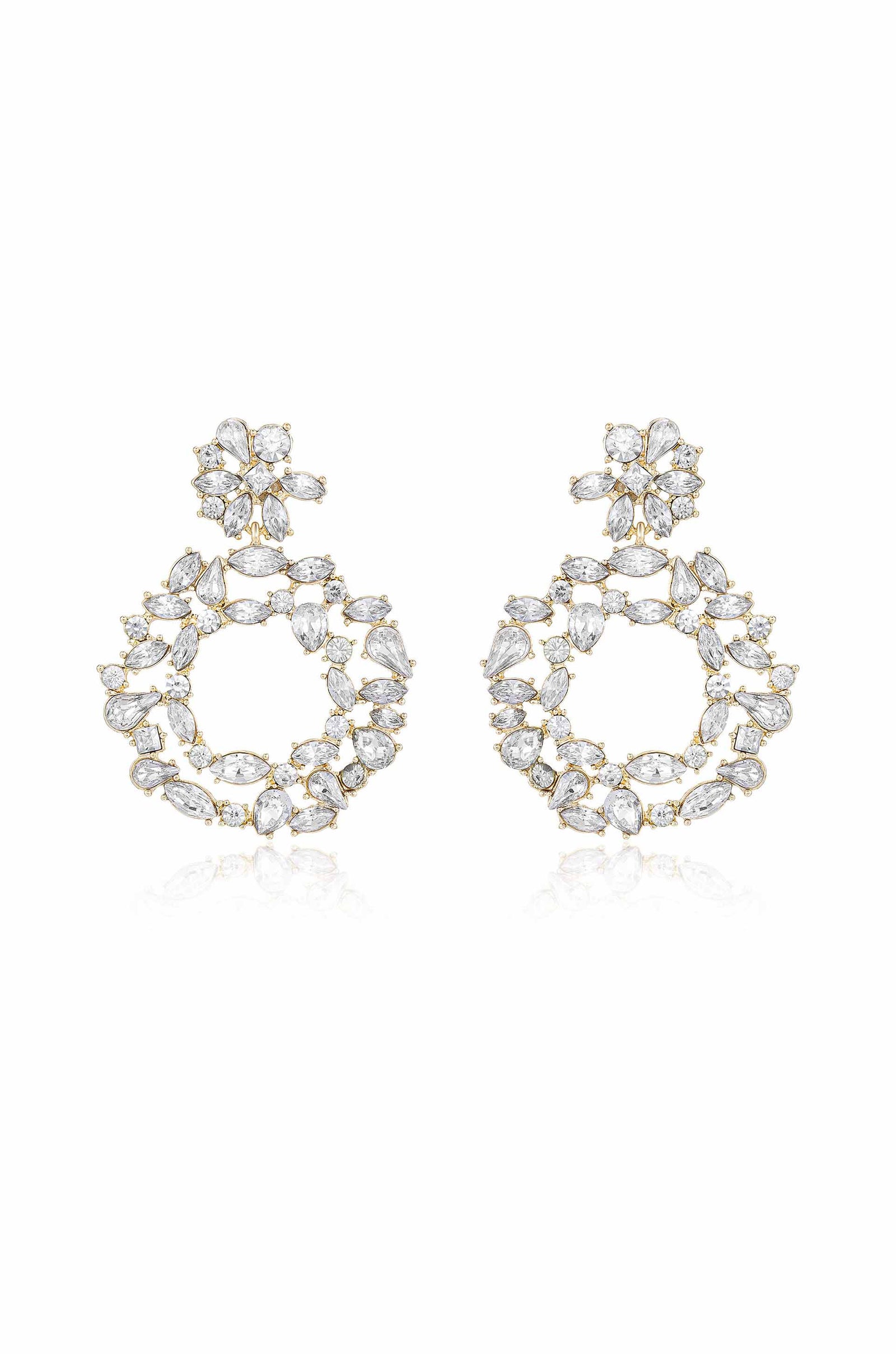 Explore More Collection - Crystal Bouquet Earrings
