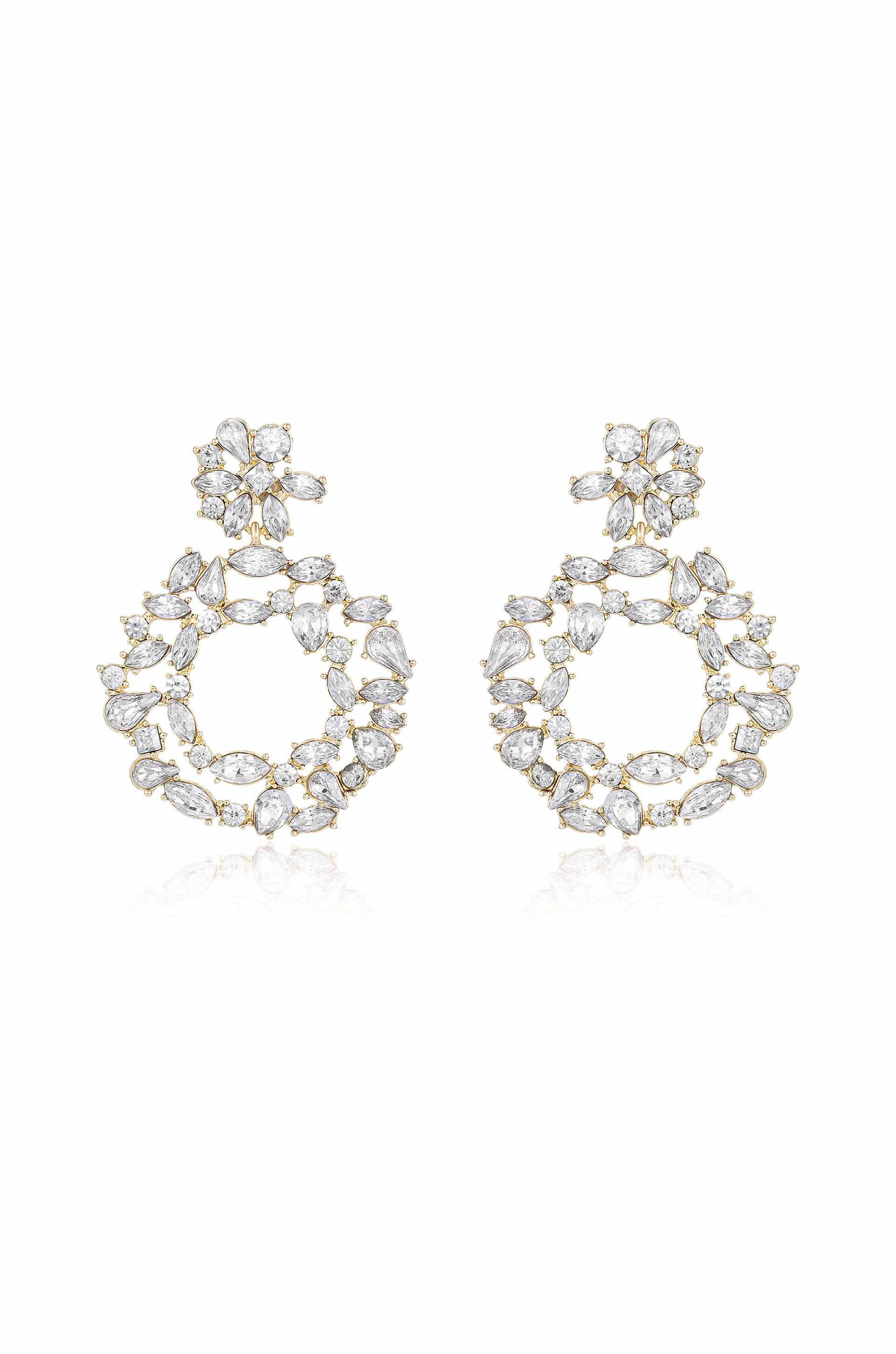 Explore More Collection - Crystal Bouquet Earrings