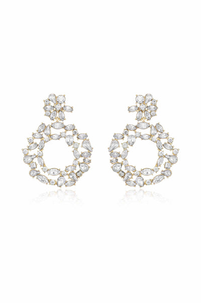 Explore More Collection - Crystal Bouquet Earrings