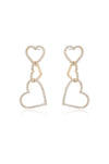 Explore More Collection - Heart On Sleeve Crystal Earrings