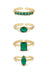 Explore More Collection - Green With Envy Ring Set