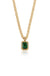 Explore More Collection - Emerald Stone Pendant Link Necklace