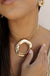 Explore More Collection - Open Circle Statement Necklace