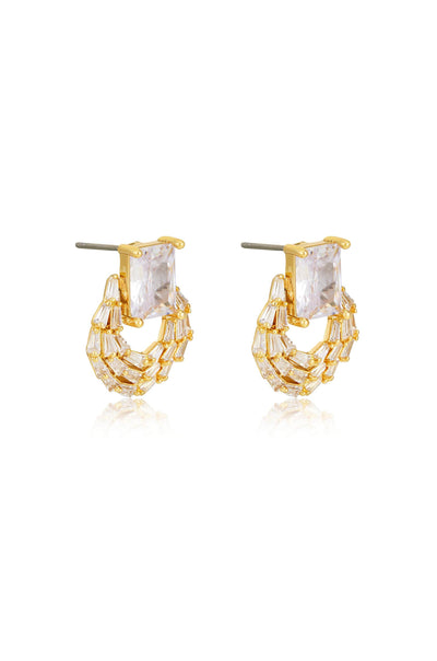 Explore More Collection - Crystal Encircled Earrings