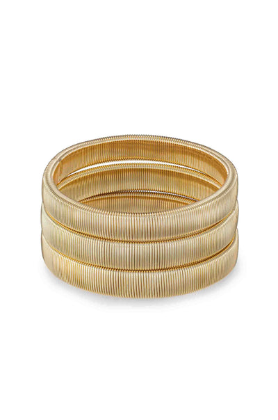 Explore More Collection - Flex Snake Chain Bangle Set of 3