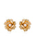 Explore More Collection - Golden Petals and Pearl Stud Earrings