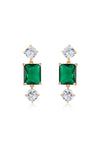 Explore More Collection - Emerald Beauty Dangle Earrings