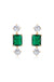 Explore More Collection - Emerald Beauty Dangle Earrings