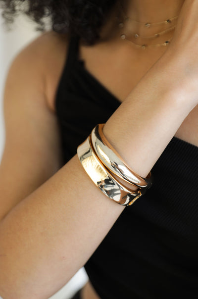 Explore More Collection - Double Golden Bangle Set