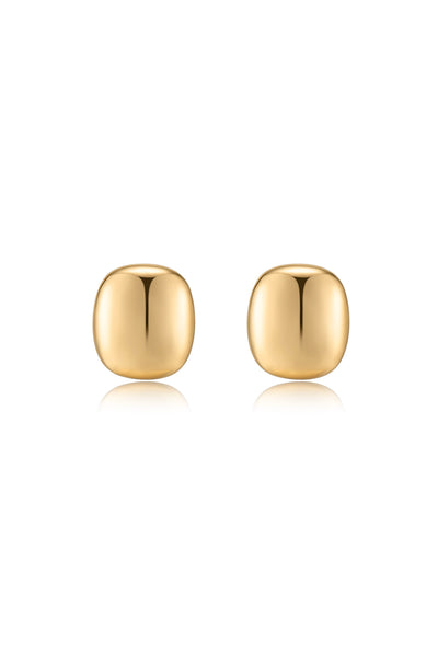 Explore More Collection - Minimal Curved Square Stud Earrings