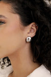 Explore More Collection - Minimal Curved Square Stud Earrings