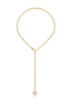 Explore More Collection - Circle Chain Adjustable Lariat Necklace